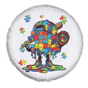Autism Acceptance Baseball Spare Tire Cover Colorful Drip Graphic Neurodiversity Support TS12 Print Your Wear