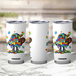 Autism Acceptance Baseball Tumbler Cup Colorful Drip Graphic Neurodiversity Support TS12 Print Your Wear