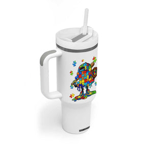 Autism Acceptance Baseball Tumbler With Handle Colorful Drip Graphic Neurodiversity Support TS12 Print Your Wear