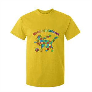 Autism Acceptance Baseball Cat T Shirt For Kid It Is Ok To Be Different TS12 Daisy Print Your Wear