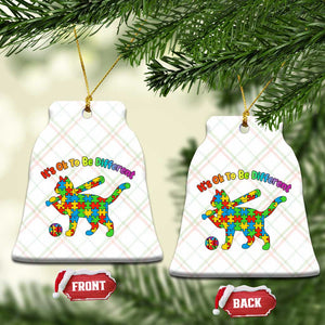 Autism Acceptance Baseball Cat Ceramic Ornament It Is Ok To Be Different TS12 Print Your Wear