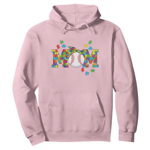 Autism Acceptance Baseball Mom Hoodie Proud Mom Inclusive Support Graphic TS12 Light Pink Print Your Wear