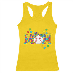 Autism Acceptance Baseball Mom Racerback Tank Top Proud Mom Inclusive Support Graphic TS12 Daisy Print Your Wear