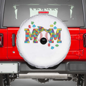 Autism Acceptance Baseball Mom Spare Tire Cover Proud Mom Inclusive Support Graphic TS12 White Print Your Wear
