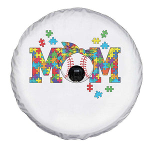 Autism Acceptance Baseball Mom Spare Tire Cover Proud Mom Inclusive Support Graphic TS12 Print Your Wear
