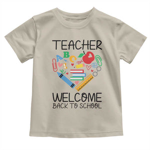 Teacher Welcome Back To School Toddler T Shirt Cute Classroom Gift TS12 Sand Print Your Wear