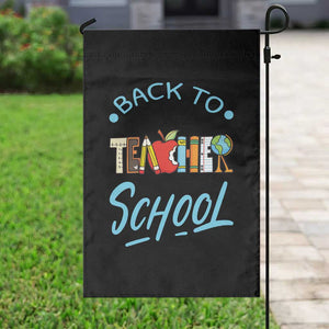 Back To School Teacher Life Funny Educator Gift Garden Flag TS12 Print Your Wear
