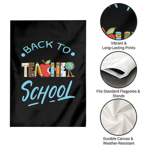Back To School Teacher Life Funny Educator Gift Garden Flag TS12 Print Your Wear
