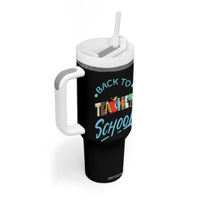 Back To School Teacher Life Funny Educator Gift Tumbler With Handle TS12 Print Your Wear