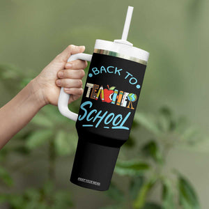 Back To School Teacher Life Funny Educator Gift Tumbler With Handle TS12 Print Your Wear