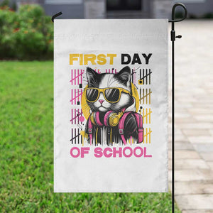 Funny Cat First Day Of School Garden Flag Back To School Gift For Kids TS12 Print Your Wear