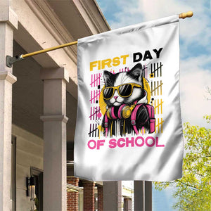 Funny Cat First Day Of School Garden Flag Back To School Gift For Kids TS12 Print Your Wear