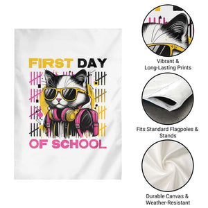 Funny Cat First Day Of School Garden Flag Back To School Gift For Kids TS12 Print Your Wear
