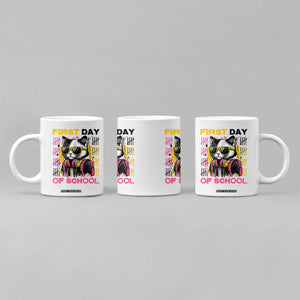 Funny Cat First Day Of School Coffee Mug Back To School Gift For Kids TS12 Print Your Wear