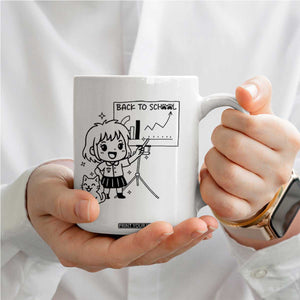 Back To school Coffee Mug Funny Teacher Teaching Cat Lover Gift TS12 Print Your Wear