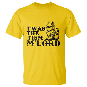 Twas The Tism Funny Medieval Knight Cat T Shirt Armor Meme Fantasy Gift TS12 Daisy Print Your Wear