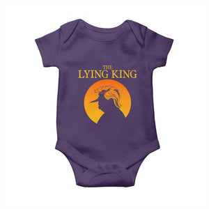 Funny The Lying King Long Nose Silhouette Baby Onesie Vintage Political Satire Statement Gift
