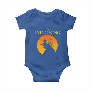 Funny The Lying King Long Nose Silhouette Baby Onesie Vintage Political Satire Statement Gift