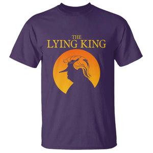 Funny The Lying King Long Nose Silhouette T Shirt Vintage Political Satire Statement Gift