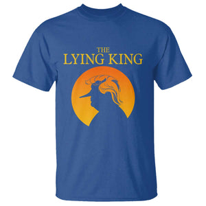 Funny The Lying King Long Nose Silhouette T Shirt Vintage Political Satire Statement Gift