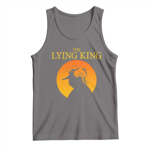Funny The Lying King Long Nose Silhouette Tank Top Vintage Political Satire Statement Gift