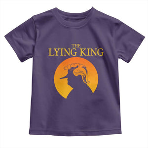 Funny The Lying King Long Nose Silhouette Toddler T Shirt Vintage Political Satire Statement Gift