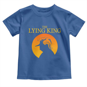 Funny The Lying King Long Nose Silhouette Toddler T Shirt Vintage Political Satire Statement Gift