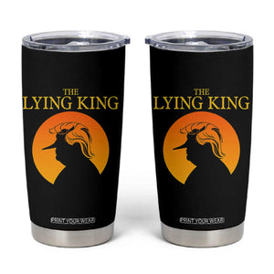 Funny The Lying King Long Nose Silhouette Tumbler Cup Vintage Political Satire Statement Gift TS12 Black Print Your Wear