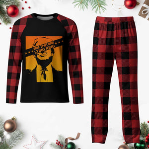 The Lying King Political Satire Plaid Pajama Set Funny Bold Sarcastic Statement Gift