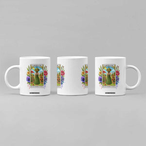 Funny Gardening Because Murder Is Wrong Coffee Mug Garden Girl Floral Tarot Graphic TS12 Print Your Wear