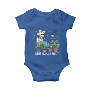 Skeleton Monstera Lover Baby Onesie Never Enough Plants TS12 Royal Blue Print Your Wear