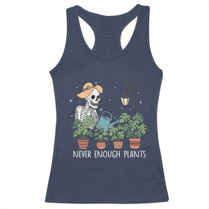 Skeleton Monstera Lover Racerback Tank Top Never Enough Plants TS12 Navy Print Your Wear