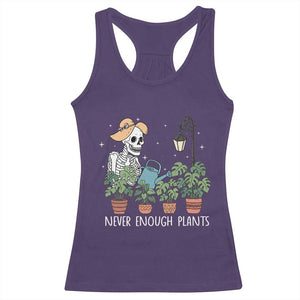 Skeleton Monstera Lover Racerback Tank Top Never Enough Plants TS12 Purple Print Your Wear