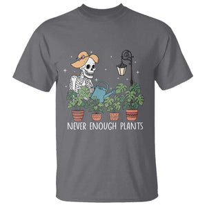 Skeleton Monstera Lover T Shirt Never Enough Plants TS12 Charcoal Print Your Wear