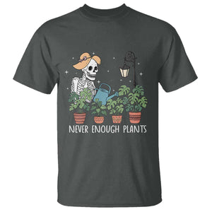 Skeleton Monstera Lover T Shirt Never Enough Plants TS12 Dark Heather Print Your Wear