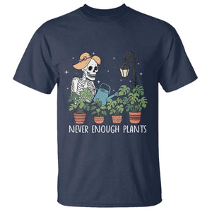 Skeleton Monstera Lover T Shirt Never Enough Plants TS12 Navy Print Your Wear