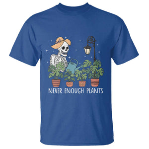 Skeleton Monstera Lover T Shirt Never Enough Plants TS12 Royal Blue Print Your Wear