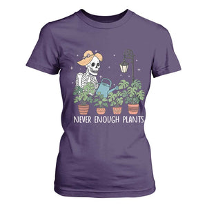 Skeleton Monstera Lover T Shirt For Women Never Enough Plants TS12 Purple Print Your Wear