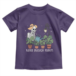 Skeleton Monstera Lover Toddler T Shirt Never Enough Plants TS12 Purple Print Your Wear