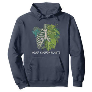 Monstera Plant Body Skeleton Hoodie Never Enough Plants TS12 Navy Print Your Wear