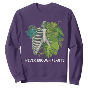 Monstera Plant Body Skeleton Sweatshirt Never Enough Plants TS12 Purple Print Your Wear