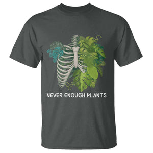 Monstera Plant Body Skeleton T Shirt Never Enough Plants TS12 Dark Heather Print Your Wear