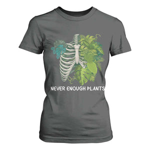 Monstera Plant Body Skeleton T Shirt For Women Never Enough Plants TS12 Dark Heather Print Your Wear
