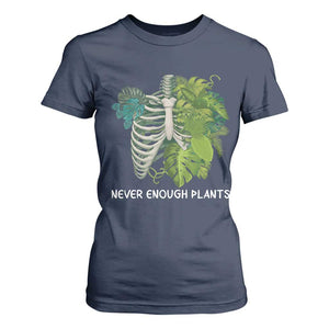 Monstera Plant Body Skeleton T Shirt For Women Never Enough Plants TS12 Navy Print Your Wear