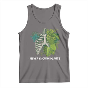 Monstera Plant Body Skeleton Tank Top Never Enough Plants TS12 Deep Heather Print Your Wear