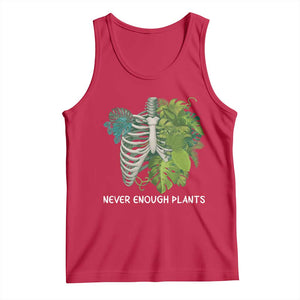 Monstera Plant Body Skeleton Tank Top Never Enough Plants TS12 Red Print Your Wear