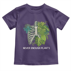 Monstera Plant Body Skeleton Toddler T Shirt Never Enough Plants TS12 Purple Print Your Wear