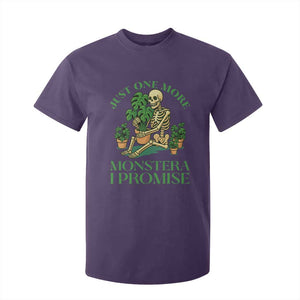 Just One More Monstera T Shirt For Kid Skeleton Plant Lover Gift TS12 Purple Print Your Wear
