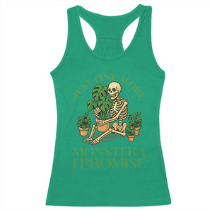 Just One More Monstera Racerback Tank Top Skeleton Plant Lover Gift TS12 Irish Green Print Your Wear