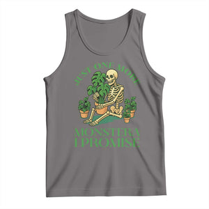 Just One More Monstera Tank Top Skeleton Plant Lover Gift TS12 Deep Heather Print Your Wear